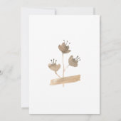 ボホワイルドフラワーズベビーゾウサンキューカード 招待状 (裏面)