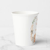 ボホワイルドフラワーズベビーゾウ赤ちゃんシャワー 紙コップ (右)