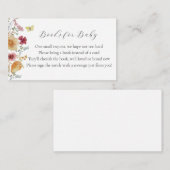 ボホワイルドフラワーズベビー エンクロージャーカード (正面/裏面)
