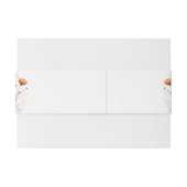 ボホワイルドフラワーズベージュイエローニュートラル結婚ズ 招待状ベリーバンド (裏面例)