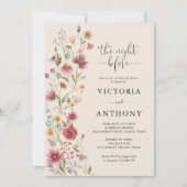 ボホワイルドフラワーズリハーサルディナー招待状 招待状 (正面)