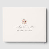 ボホワイルドフラワーズヴィンテージ秋の結婚式 ゲストブック (裏面)