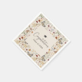 ボホワイルドフラワーズ卒業 スタンダードカクテルナプキン (角)