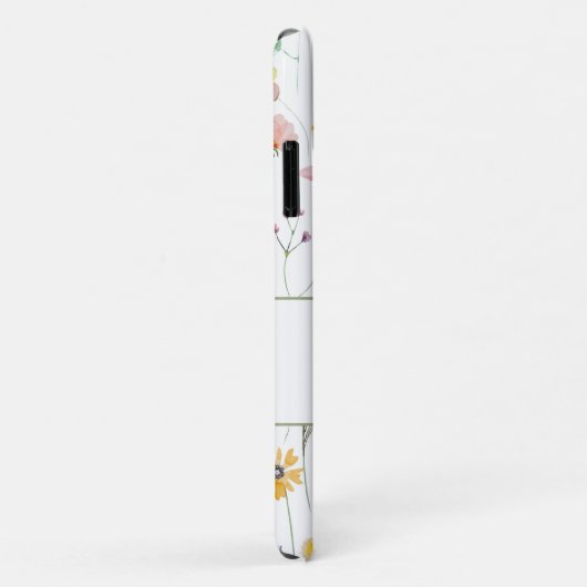 ボホワイルドフラワーズ名前をカスタムするモノグラム Case-Mate iPhoneケース (裏面/右)