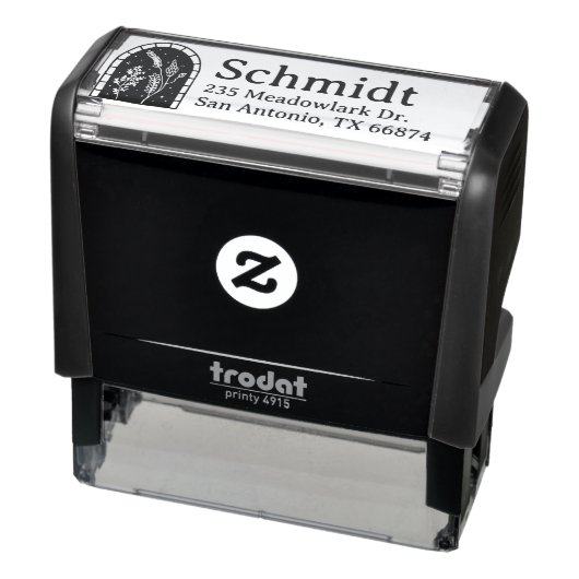 ボホワイルドフラワーズ差出人住所スタンプ セルフインキングスタンプ (商品)