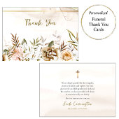ボホワイルドフラワーズ正教会キリスト教葬儀 サンキューカード