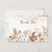 ボホワイルドフラワーズ正教会キリスト教葬儀 サンキューカード (正面)