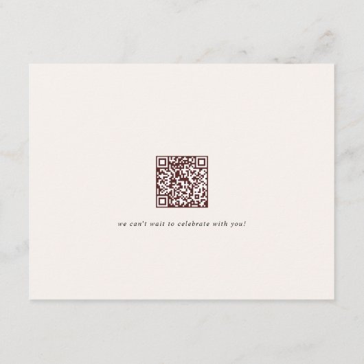 ボホワイルドフラワーズ秋の結婚式詳細 エンクロージャーカード (裏面)