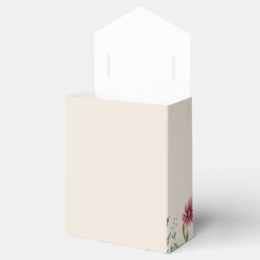 ボホワイルドフラワーズ結婚式の引き出物ボックス フェイバーボックス (オープン)