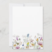 ボホワイルドフラワーズ結婚式招待状 招待状 (裏面)