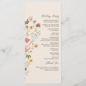 ボホワイルドフラワーズ結婚式 プログラム (裏面)