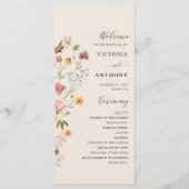 ボホワイルドフラワーズ結婚式 プログラム (正面)