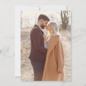 ボホワイルドフラワーセージ緑の写真庭園の結婚式 招待状 (裏面)