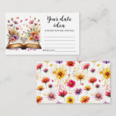ボホワイルドフラワーデイトナイトカード エンクロージャーカード (正面/裏面)