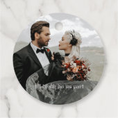 ボホワイルドフラワーバイキングラブゴシック結婚式の引き出物 フェイバータグ (裏面)