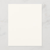 ボホワイルドフラワーバジェットブライダルシャワー招待状 (裏面)