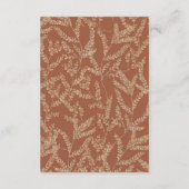 ボホワイルドフラワーバタフライ結婚フローラ詳細 エンクロージャーカード (裏面)