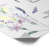 ボホワイルドフラワーパシファイヤー狩りベビーシャワーゲーム ポスター (角)