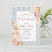 ボホワイルドフラワーパンパスグラスシャワー 招待状 (スタンド正面)
