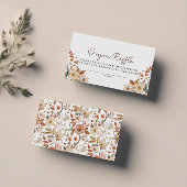 ボホワイルドフラワーフローラおむつラッフルベビーシャワー エンクロージャーカード