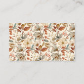 ボホワイルドフラワーフローラアイボリーおむつラッフル エンクロージャーカード (裏面)