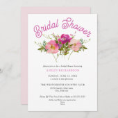 ボホワイルドフラワーフローラブライダルシャワー招待 招待状 (正面/裏面)