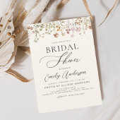 ボホワイルドフラワーブライダルシャワースクリプト招待状