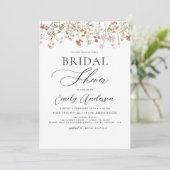 ボホワイルドフラワーブライダルシャワースクリプト 招待状 (スタンド正面)