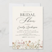 ボホワイルドフラワーブライダルシャワースクリプト 招待状 (正面)