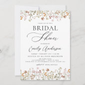 ボホワイルドフラワーブライダルシャワースクリプト 招待状 (正面)