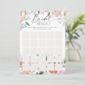 ボホワイルドフラワーブライダルシャワービンゴゲーム 招待状 (スタンド正面)