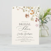 ボホワイルドフラワーブライダルシャワーフローラガーデン 招待状 (スタンド正面)
