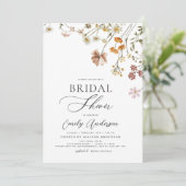 ボホワイルドフラワーブライダルシャワーフローラガーデン 招待状 (スタンド正面)