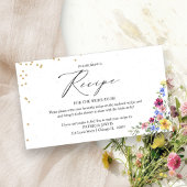 ボホワイルドフラワーブライダルシャワーレシピリクエスト エンクロージャーカード