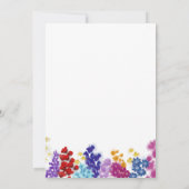 ボホワイルドフラワーブライダルシャワー招待 招待状 (裏面)