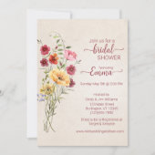 ボホワイルドフラワーブライダルシャワー セーブザデート (正面)