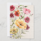 ボホワイルドフラワーブライダルシャワー セーブザデート (裏面)