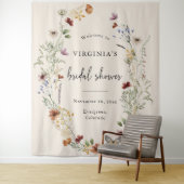 ボホワイルドフラワーブライダルシャワー タペストリー (インサイチュ)