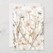 ボホワイルドフラワーブライダルシャワー 招待状 (裏面)