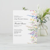 ボホワイルドフラワーブライダルシャワー 招待状 (スタンド正面)