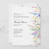 ボホワイルドフラワーブライダルシャワー 招待状 (正面)