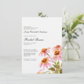 ボホワイルドフラワーブライダルシャワー 招待状 (スタンド正面)