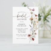 ボホワイルドフラワーブライダルシャワー 招待状 (スタンド正面)