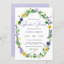 ボホワイルドフラワーブライダルシャワー