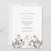 ボホワイルドフラワーブライダルシャワー 招待状 (正面)