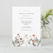 ボホワイルドフラワーブライダルシャワー 招待状 (スタンド正面)
