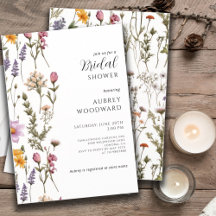 ボホワイルドフラワーブライダルシャワー