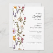 ボホワイルドフラワーブライダルシャワー 招待状 (正面)