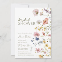 ボホワイルドフラワーブライダルシャワー