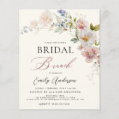 ボホワイルドフラワーブライダルブランチシャワー招待状 (正面)